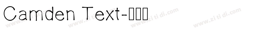 Camden Text字体转换